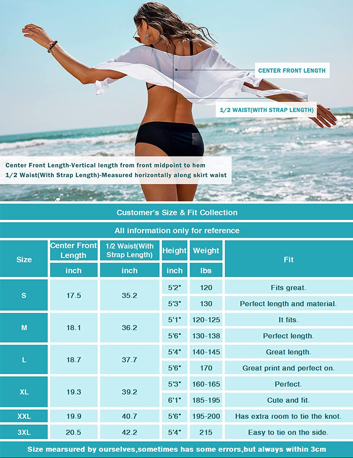 Women'S Short Sarongs Beach Wrap Sheer Bikini Wraps Chiffon Cover Ups for Swimwear S-3XL